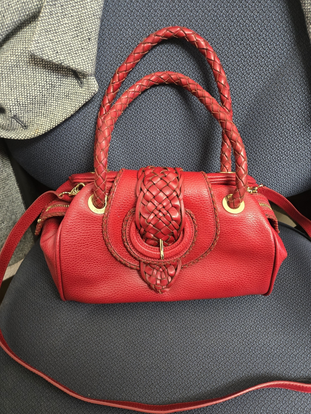 DESMO Red Leather Women’s Bag - Classic Red Tote